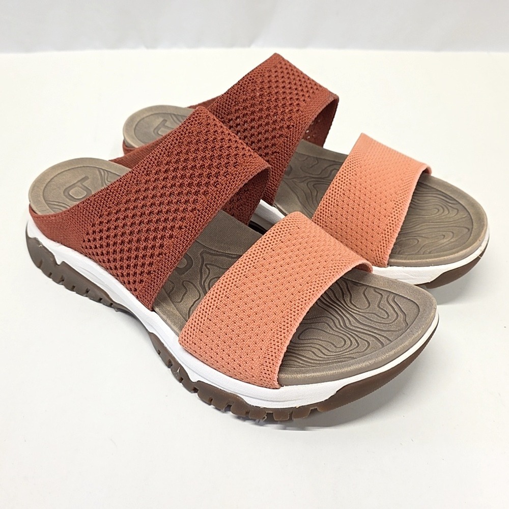 Bionica Nilsa Slide‎ Sandals Women 8 Canyon Clay Desert Rose Knit Slip On